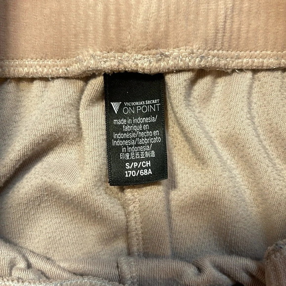 Victoria's Secret On Point Blush Velour Jogger Pants Women's Size Small - Picture 5 of 6